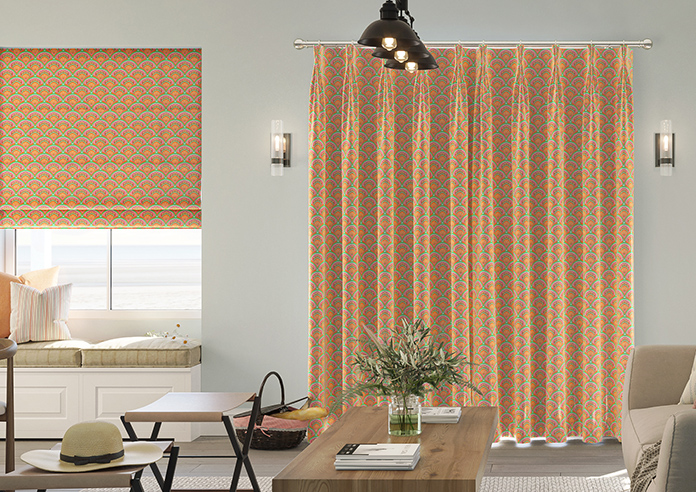 Deco Sea Shells, Strawberry - Made To Measure Curtains - Image 7